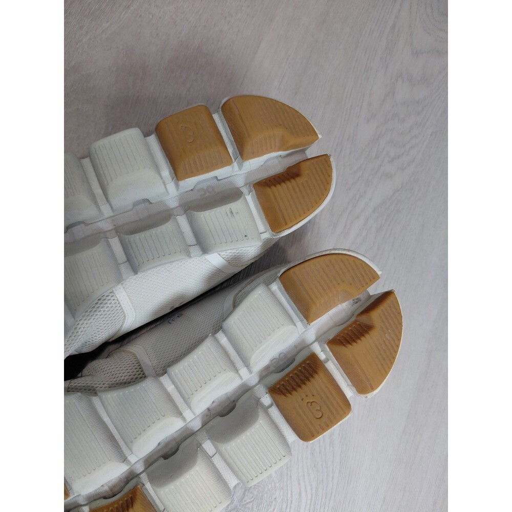 On Cloud Womens Cloud 5 Sand White Running Shoes Size 9.5 Mesh Low Top - Picture 13 of 13